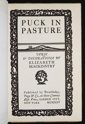 Puck in Pasture: Verse & Decorations by Elizabeth MacKinstry