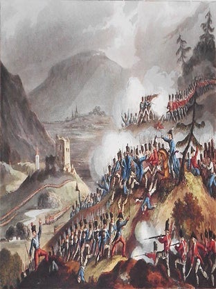 Item #005399 Battle of Castalla, April 13th, 1813; W. Heath delt.; T. Sutherland sculpt. William...