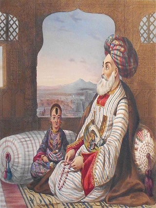 Item #005411 Dost Mahommed King of Caubul and His Youngest Son. James Rattray