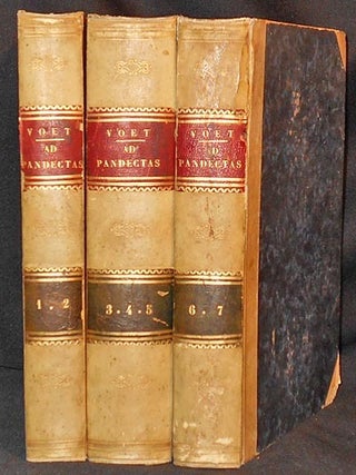 Item #005672 Joannis Voet . . . Commentariorum ad Pandectas Libri Quinquaginta, In quibus,...