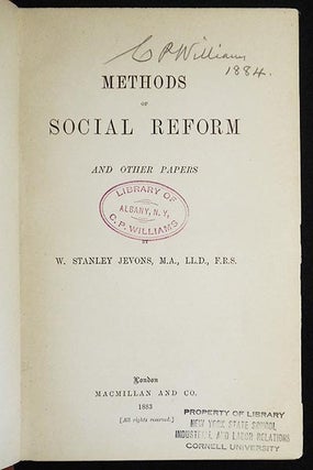 Methods of Social Reform and Other Papers