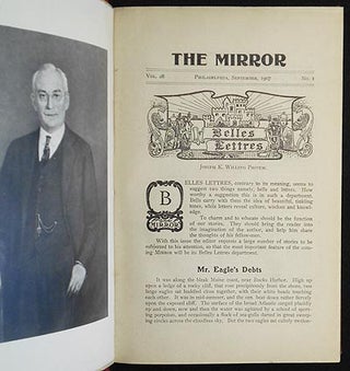 Item #005778 The Mirror vol. 28 nos. 1-10 Sept. 1907-June 1908 [Central High School, Philadelphia