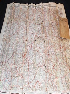 Item #005828 Grande Carte Routiere No. 12: Centre de la France Section Ouest: Berry -- Poitou --...