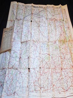 Item #005830 Grande Carte Routiere No. 15: Centre de la France: Section Sud-Est Auvergne et Limousin