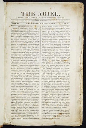 The Ariel: A Semimonthly Literary and Miscellaneous Gazette [bound volume containing vol. 5, no. 1-25 -- April 30, 1831-March 31 1832]