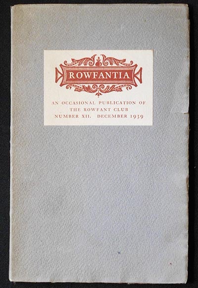 Item #005954 Bibliomania or The Madness of Book Collecting [Rowfantia, no. 12]. Louis Joseph Karnosh.
