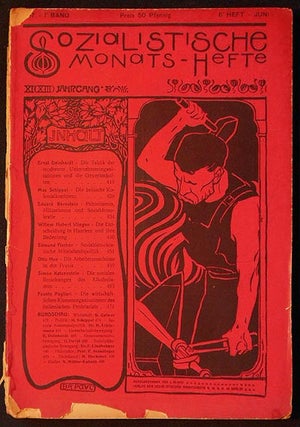 Item #005989 Sozialistische Monats-Hefte 1907 1. Band 6. Heft Juni