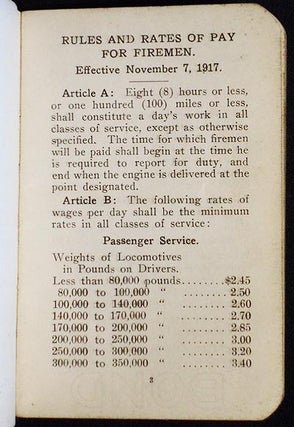 The Delaware, Lackawanna & Western Railroad Co. Rules and Rates of Pay for Fireman: Effective November 7, 1917