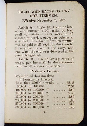 The Delaware, Lackawanna & Western Railroad Co. Rules and Rates of Pay for Fireman: Effective November 7, 1917