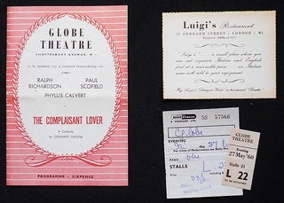 Item #006077 The Complaisant Lover at the Globe Theatre [program