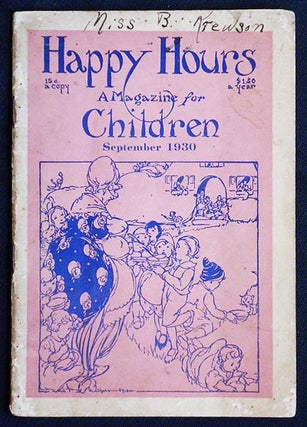 Item #006082 Happy Hours: A Magazine for Children -- Vol. 3 no. 11, Sept. 1930