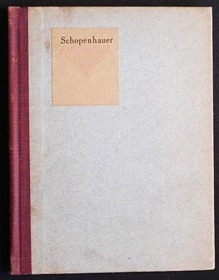 Item #006142 Little Journeys to the Homes of Great Philosophers: Schopenhauer; written by Elbert...