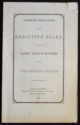 Item #006192 Nineteenth Annual Report of the Executive board, and of the Ladies' Board of...