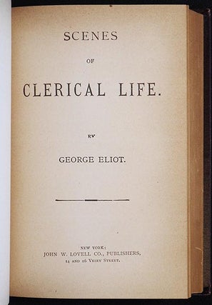 Silas Marner, The Lifted Veil, and Brother Jacob [and] Scenes of Clerical Life