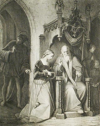 Gretchens Beichte: Göthe's Faust; A. Lochner pinx 1851; G. Planer Sculp.