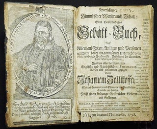 Neueröffneter Himmlischer Weihrauch-Schatz: oder Vollständiges Gebätt-Buch . . . Nebst einem Anhange Geistreicher Liedern und Gesängen