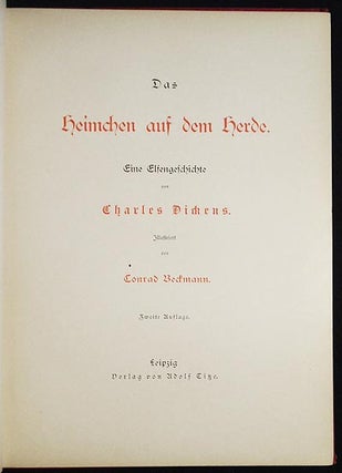 Das Heimchen auf dem Herde: Eine Elfengeschichte von Charles Dickens; Illustriert von Conrad Beckmann