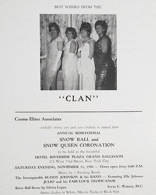 Bahamas Scholarship Fund 4th Annual Dance: Saturday Evening, October 15, 1966