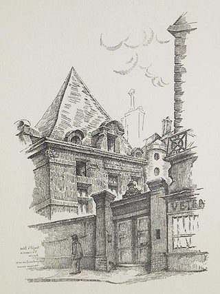 Le Vieux Paris: Quartiers du Marais; 30 dessins à la plume de Maurice Marandet; Préface de A. t'Serstevens; Notes historiques de Ch. Marandet