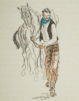 The Virginian: A Horseman of the Plains by Owen Wister; With an Introduction by Struthers Burt and Illustrations by William Moyers