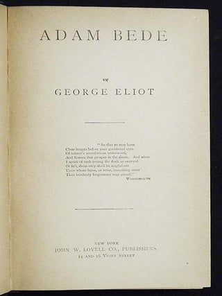 Adam Bede by George Eliot