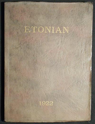 Item #006581 Etonian 1922 [Elizabethtown College]