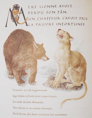 Fables de La Fontaine; Peint et ecrit Marie Angel