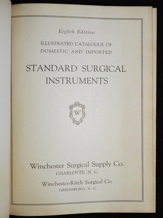 Illustrated Catalogue of Domestic and Imported Standard Surgical Instrument