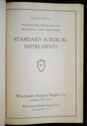 Illustrated Catalogue of Domestic and Imported Standard Surgical Instrument