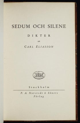 Sedum och Silene: Dikter av Carl Eliasson