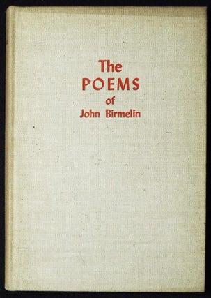Item #006758 The Later Poems of John Birmelin [in The Pennsylvania German Folklore Society Vol....