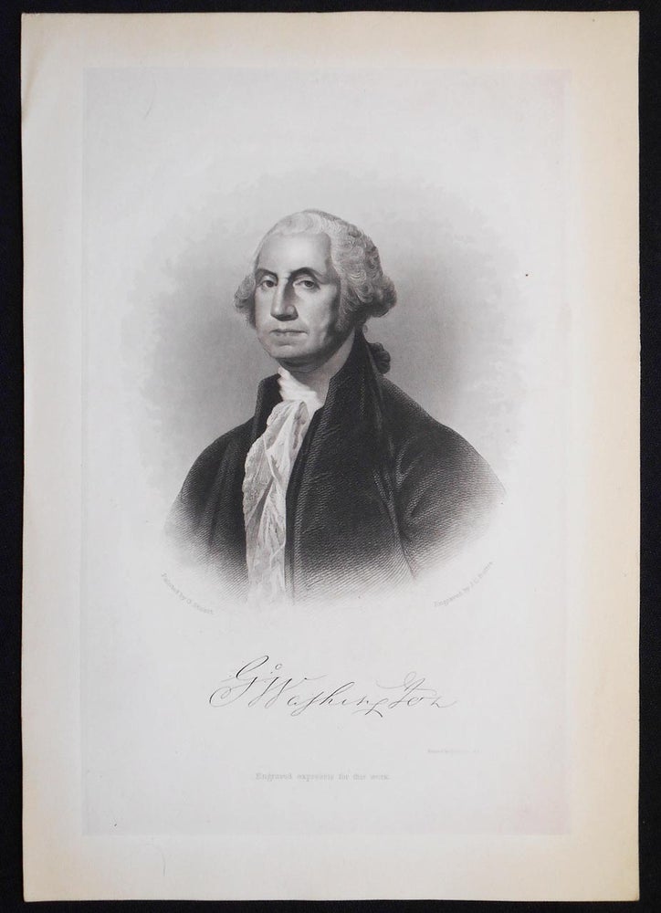 Item #006781 G. Washington; Painted by G. Stuart; Engraved by J. C. Buttre [engraved print]. J. C. Buttre, John Chester.