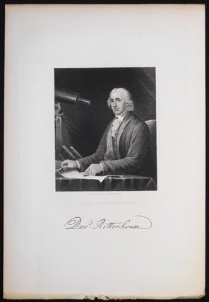 Item #006782 David Rittenhouse; Engraved by J.B. Longacre from a painting by C.W. Peale [engraved...