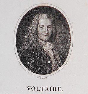 Voltaire [broadside with engraved portrait]