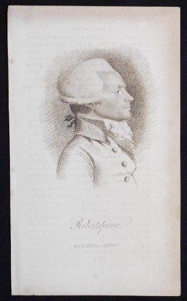 Item #006788 Robertspierre [Robespierre -- engraved print]. Jean Urbain Guerin