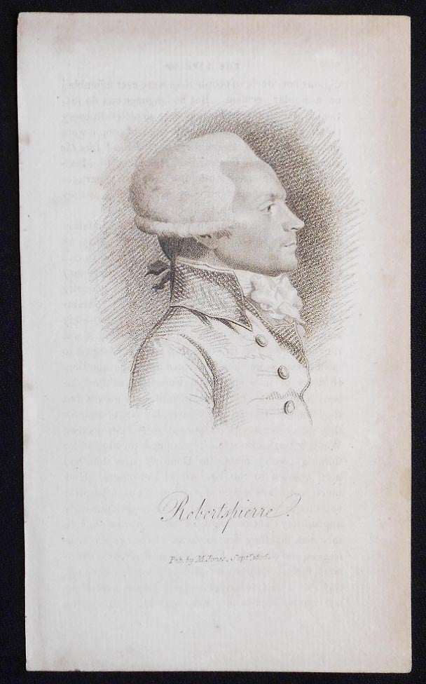 Item #006788 Robertspierre [Robespierre -- engraved print]. Jean Urbain Guerin.