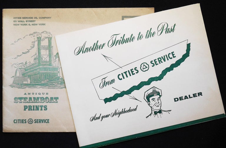 Item #006791 Antique Steamboat Prints: Another Tribute to the Past from Cities Service And your Neighborhood Dealer. Jerome Biederman.