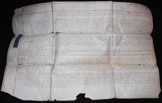 Item #006795 Vellum Abstract of Several Deeds for Property in Hawkhurst, Kent, England, 1733,...