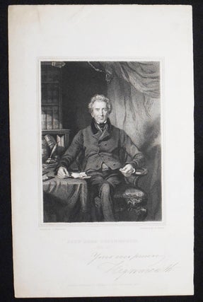 Autograph letter signed, with engraved portrait of Teignmouth