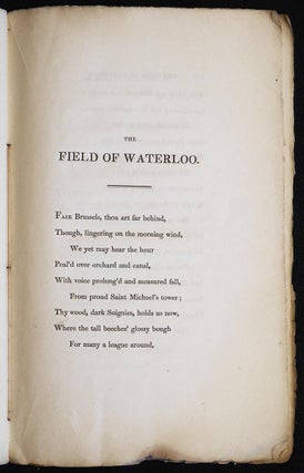 The Field of Waterloo: A Poem by Walter Scott