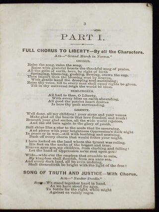 Grand National Allegory and Tableaux: The Great Rebellion; Written expressly for J. M. Hager's Grand Entertainment