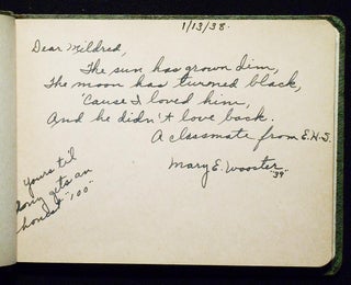 Autographs -- Autograph Book of Midred Deaver, Eddystone High School 1938