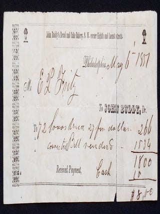 Item #006916 John Buddy's Bread and Cake Bakery receipt