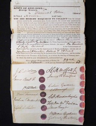 Assessment Roll of the Inhabitants of Monroe, Orange Co., N.Y., taken by Jeremiah Knight, Harrison Cornell, and Robert Wright, 1845