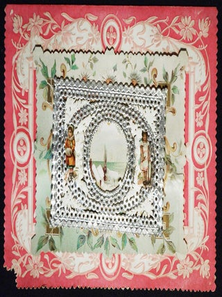 Item #006962 Artistically embellished late 19th-century card