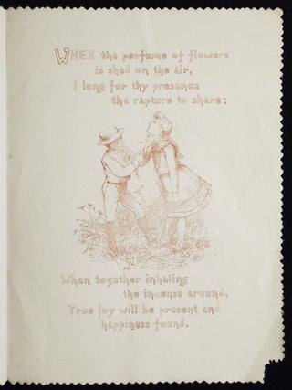Artistically embellished late 19th-century card