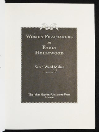 Women Filmmakers in Early Hollywood