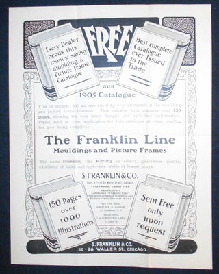 Item #007305 The Franklin Line Mouldings and Picture Frames [advertising flyer