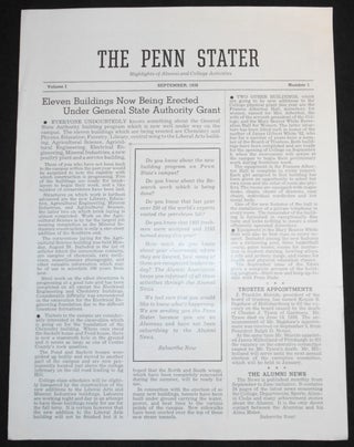 Item #007327 The Penn Stater: Highlights of Alumni and College Activities: September 1938, vol....