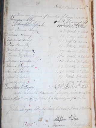 Brooklyn Fire Engine Co. No. 12 daily record book 1890-1891